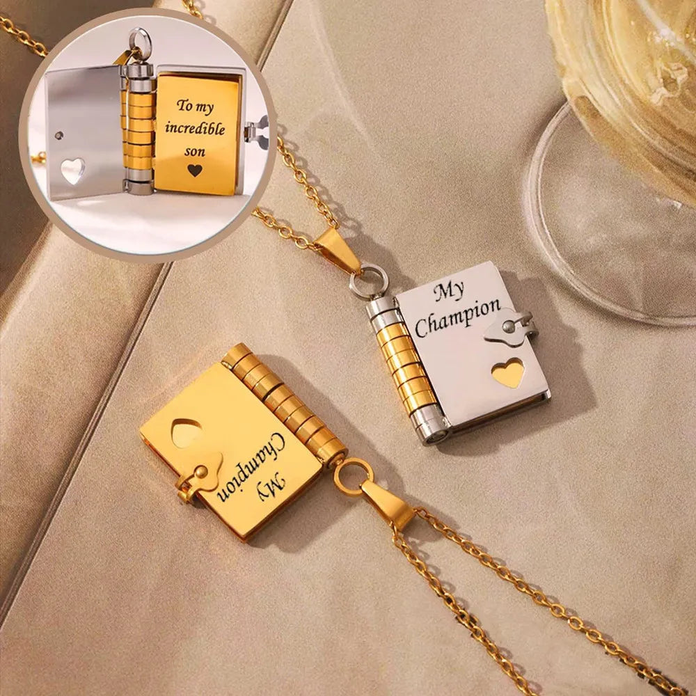 Dovionne Letters to My Son Necklace — For your son to never forget how much he is loved