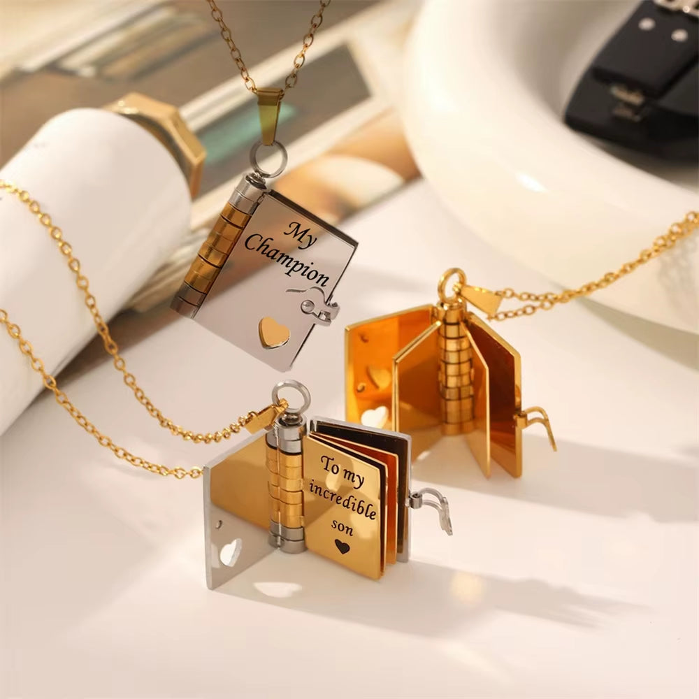 Dovionne Letters to My Son Necklace — For your son to never forget how much he is loved