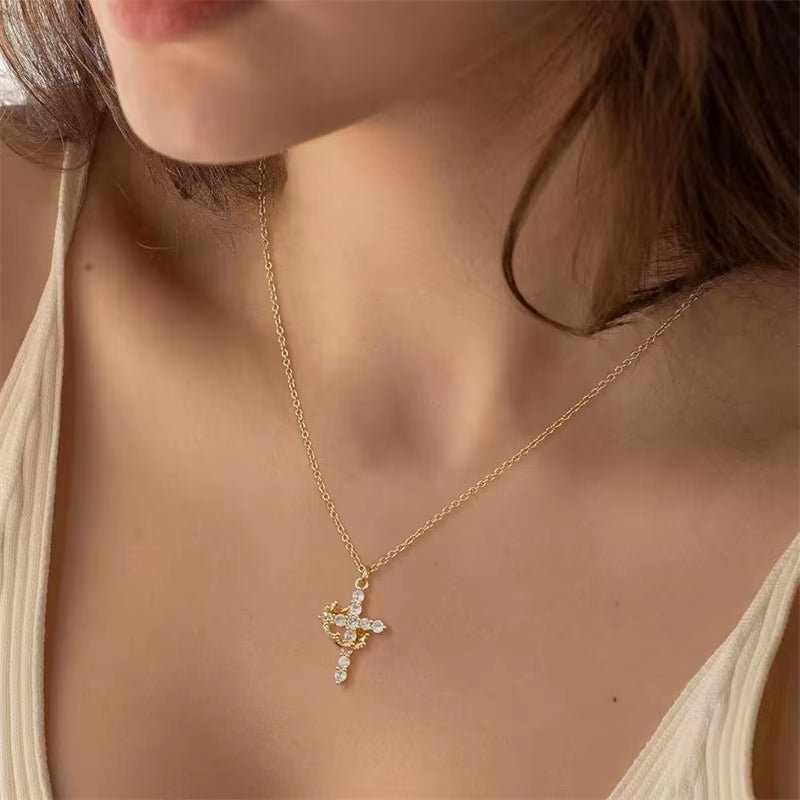 Dovionne Crown of Grace Necklace - Where faith and elegance meet